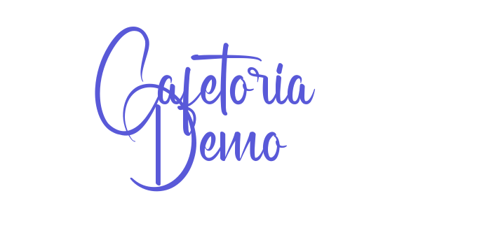 Cafetoria Demo Font Download