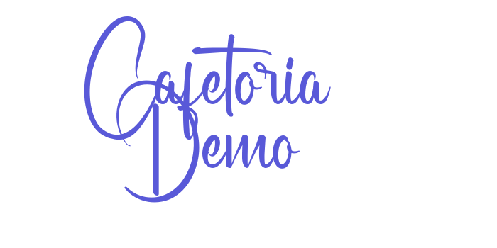 Cafetoria Demo Font