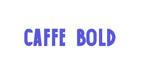 Caffe Bold Font