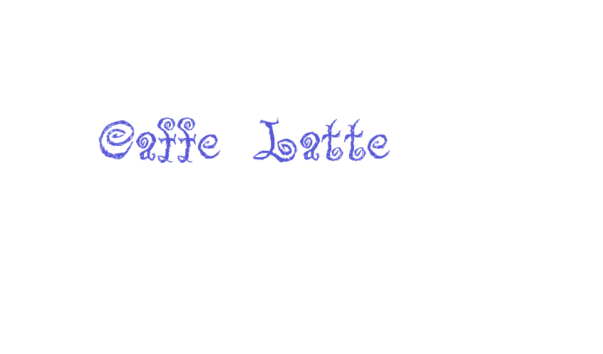 Caffe Latte Font Download