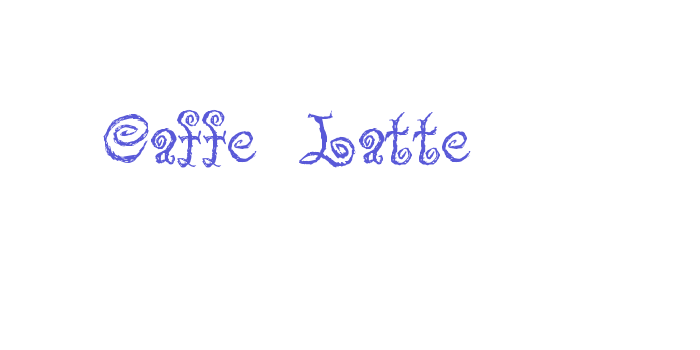 Caffe Latte Font Download