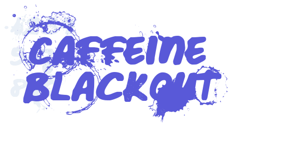 Caffeine Blackout font