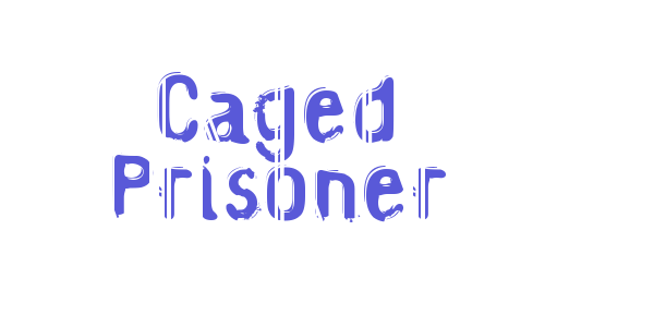 Caged Prisoner font