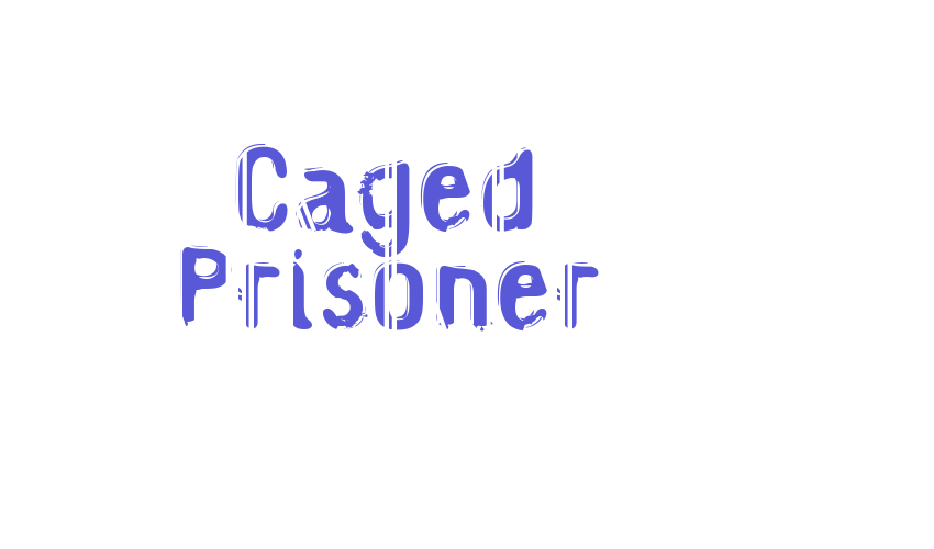 Caged Prisoner Font Download