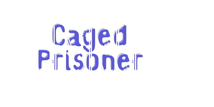 Caged Prisoner Font Download