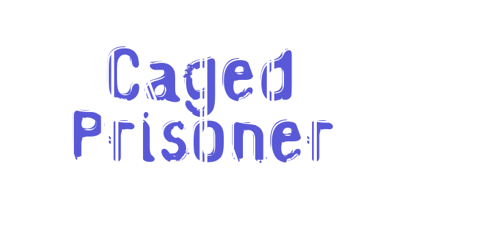 Caged Prisoner Font