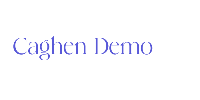 Caghen_Demo Font Download