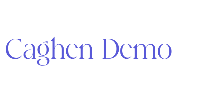 Caghen_Demo Font