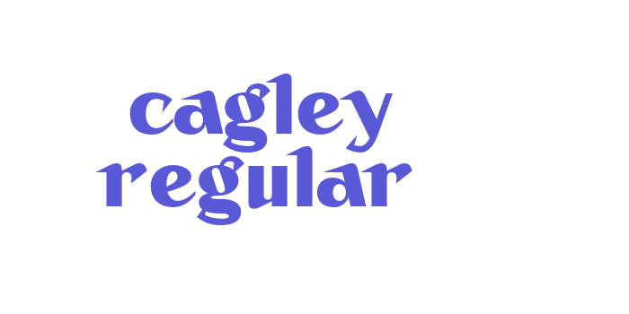 Cagley Regular Font Download