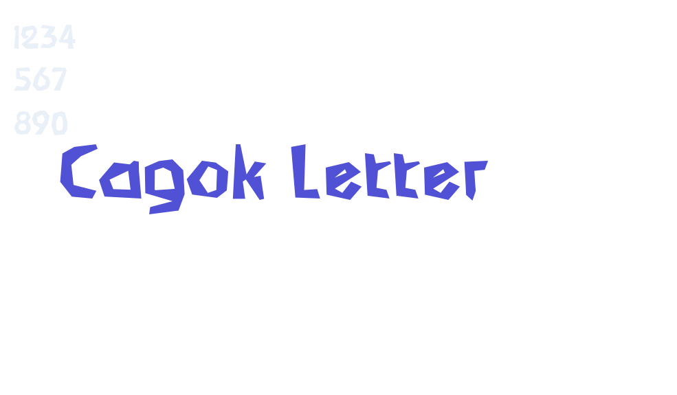 Cagok Letter-font-download