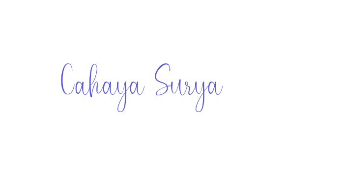 Cahaya Surya Font Download