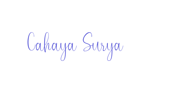 Cahaya Surya Font