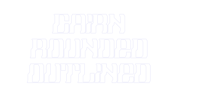 Cairn Rounded Outlined Font Download