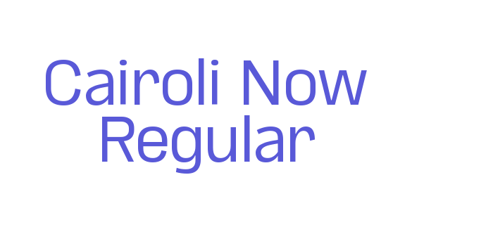 Cairoli Now Regular Font Download