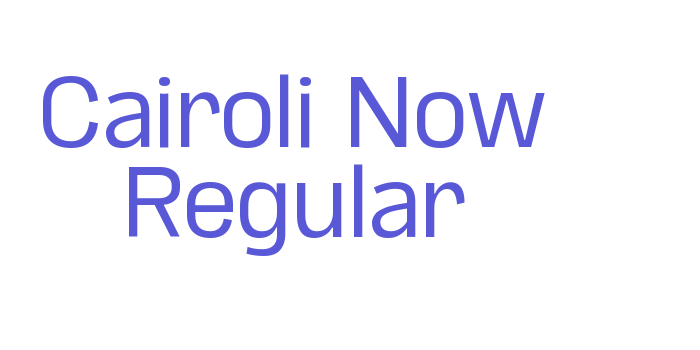 Cairoli Now Regular Font