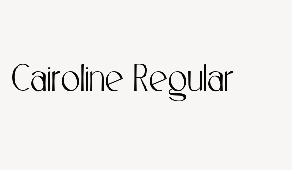 Cairoline Regular Font