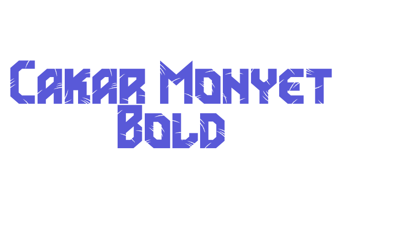 Cakar Monyet Bold Font Download