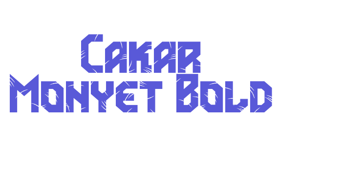 Cakar Monyet Bold Font Download