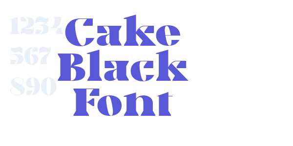 Cake Black Font font