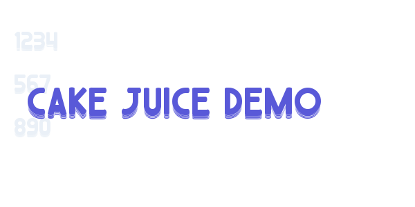 Cake Juice Demo font