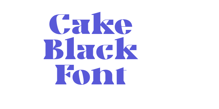 Cake Black Font Font Download