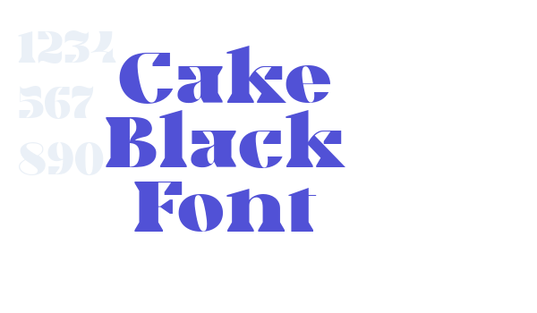 Cake Black Font font download