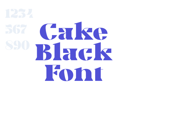 Cake Black Font font download