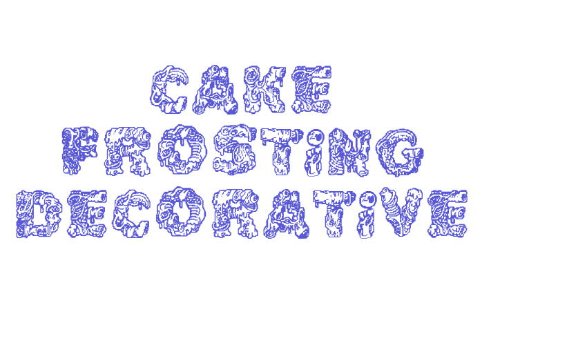 Cake Frosting Decorative Font Download