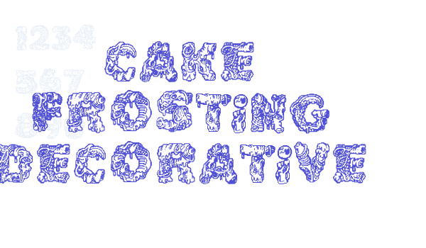 Cake Frosting Decorative font download