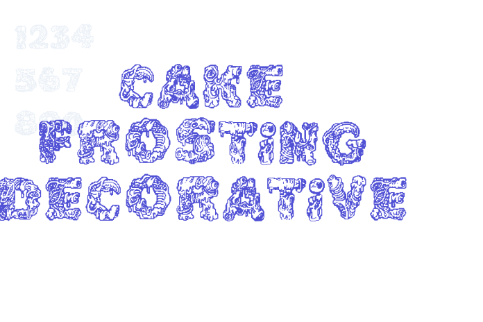 Cake Frosting Decorative font download