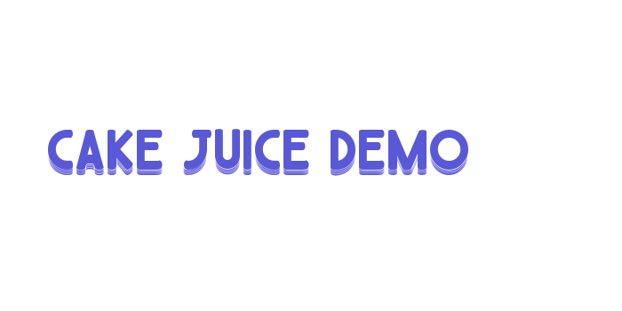 Cake Juice Demo Font Download