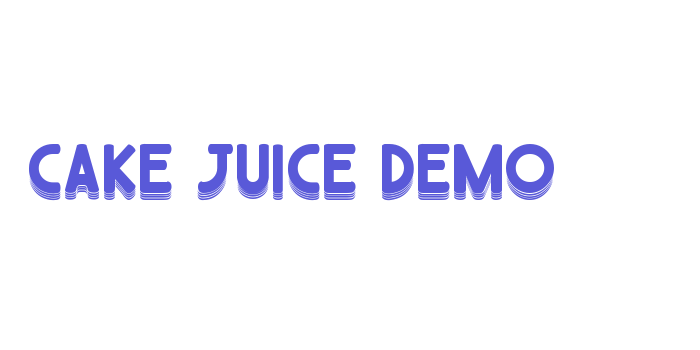 Cake Juice Demo Font