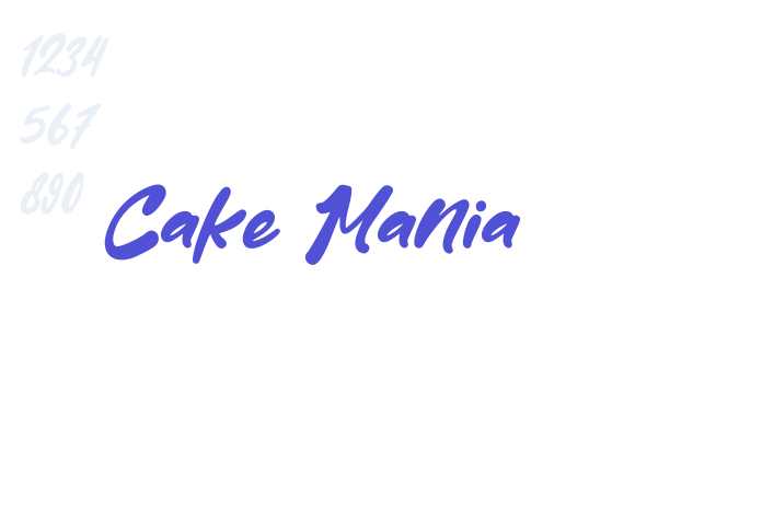 Cake Mania font download