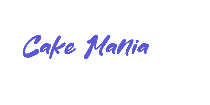 Cake Mania Font