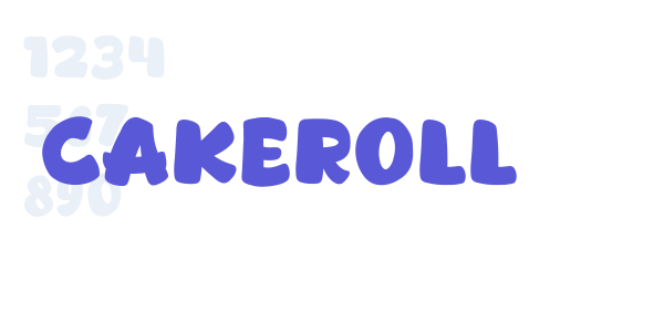 Cakeroll font