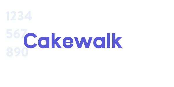 Cakewalk font