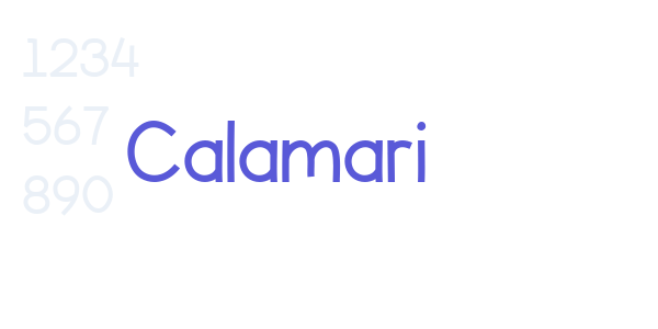 Calamari font