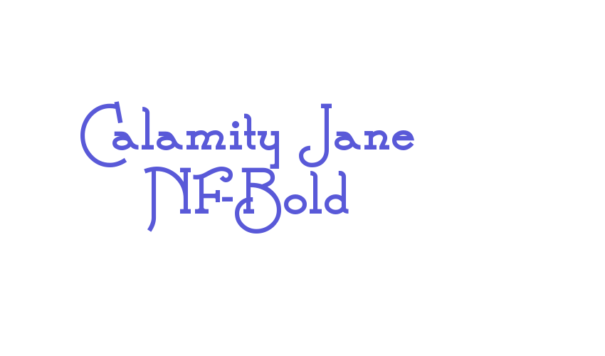 Calamity Jane NF-Bold Font