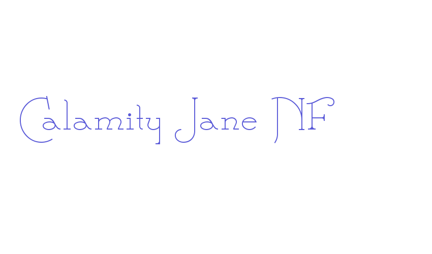 Calamity Jane NF Font