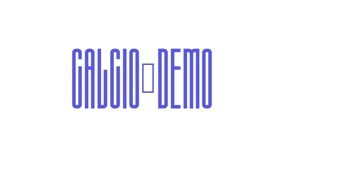 Calcio-Demo Font Download