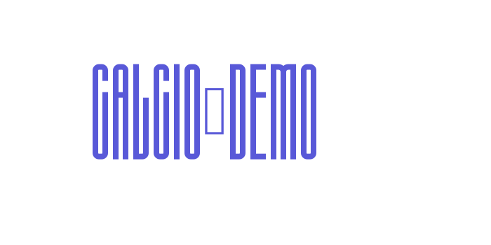 Calcio-Demo Font