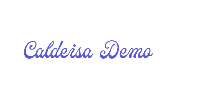 Caldeisa Demo Font Download