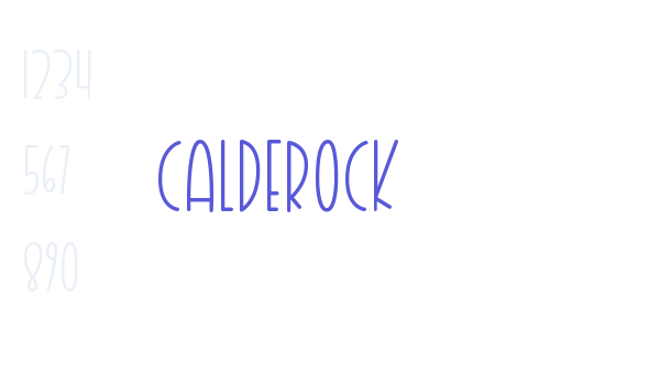 Calderock Font