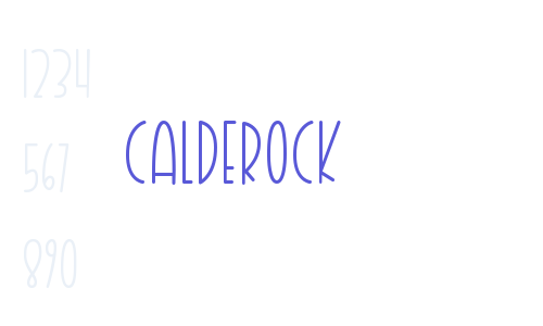 Calderock Font Download