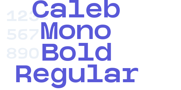 Caleb Mono Bold Regular font free