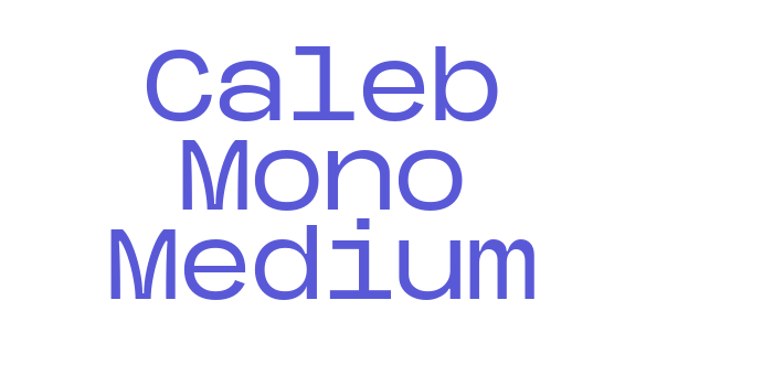 Caleb Mono Medium Font Download