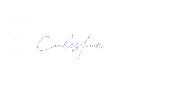 Calestan font free