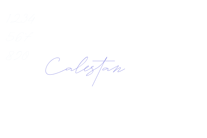 Calestan font free