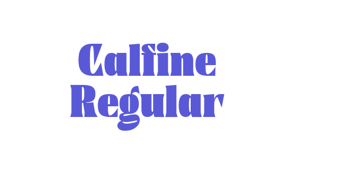 Calfine Regular Font Download