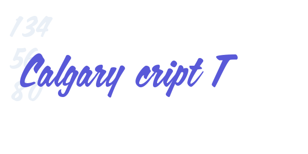 Calgary Script OT font free